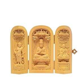 金運爆上げ！祈祷済！魂入り木製　普通の三尊仏ではありません！阿弥陀如来様 金運爆上げ！祈祷済！魂入り木製 普通の三尊仏ではありません